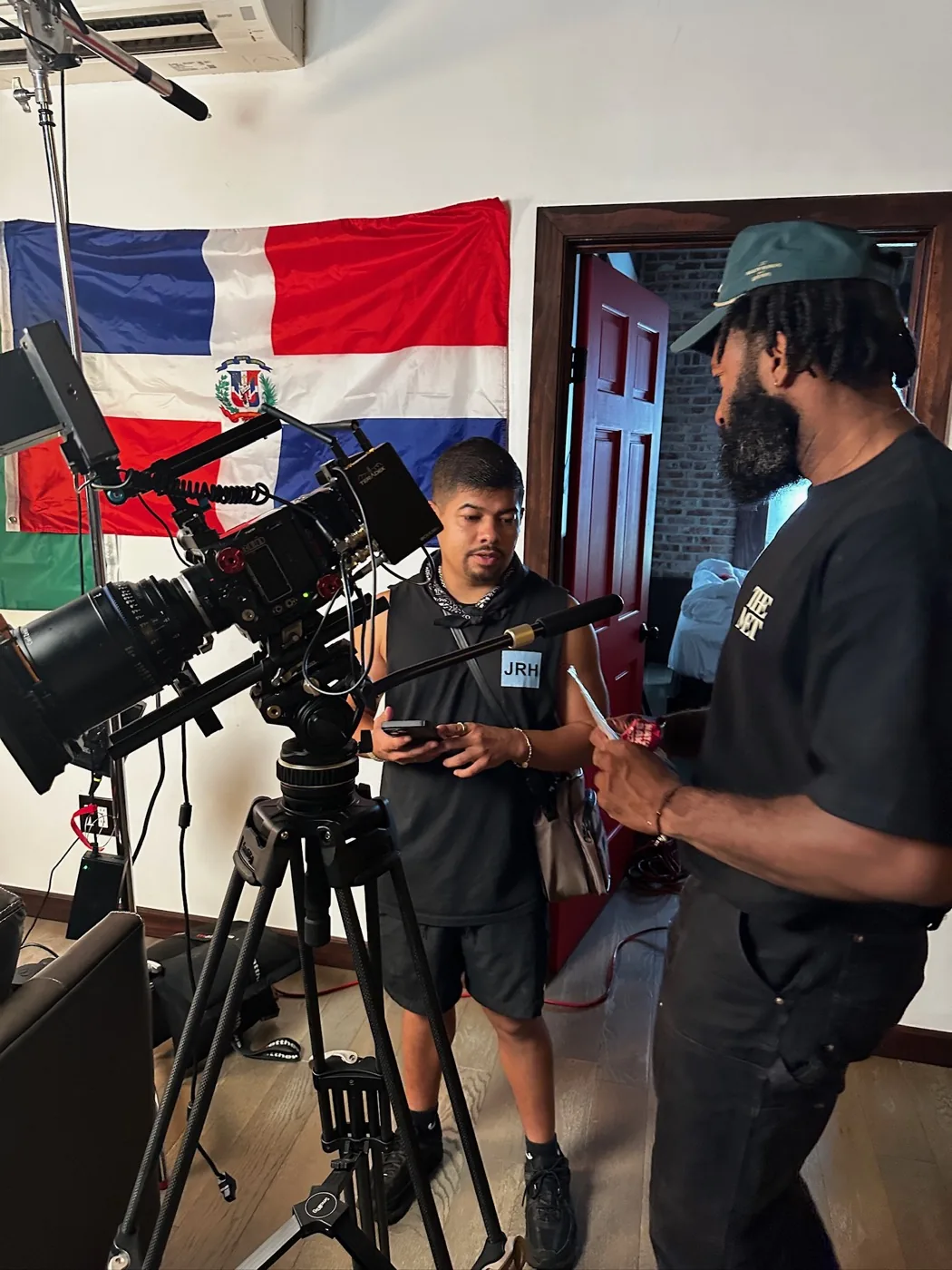 Behind the scenes on location