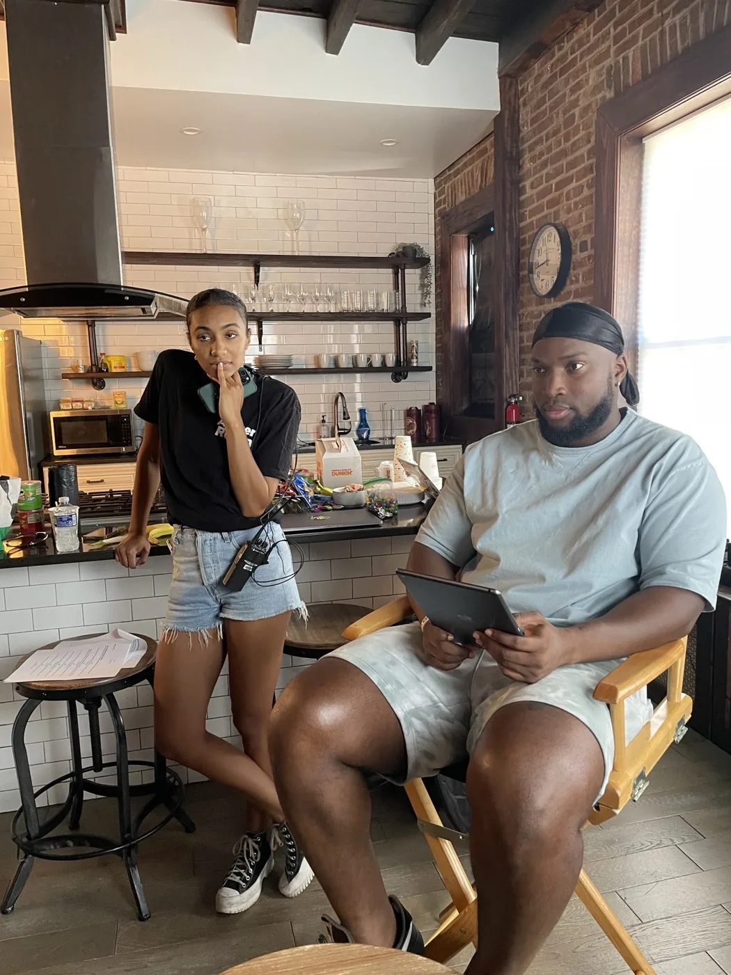 Directing on set